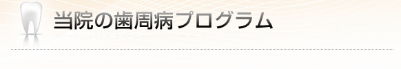 当院の歯周病プログラム